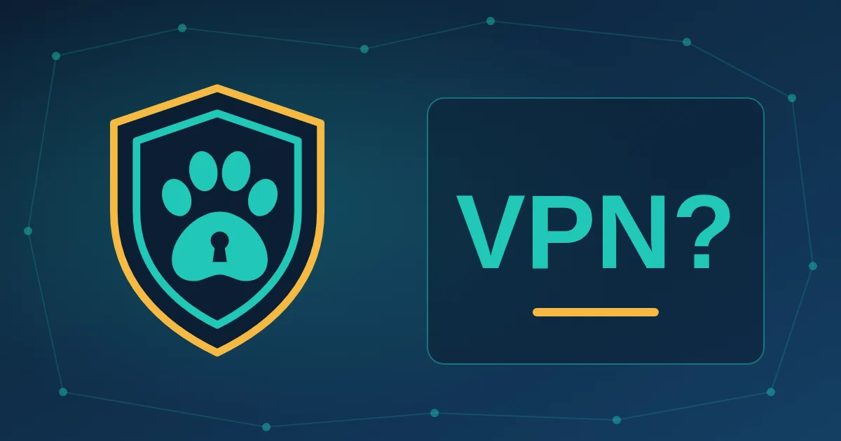 VPN Guard Dog 盾牌与“VPN?”标识：什么是 VPN